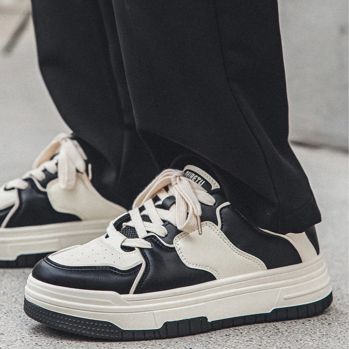 Chaussures pour homme, baskets décontractées à semelle épaisse, style américain, nouvelle collection automne, baskets tendance pour étudiants