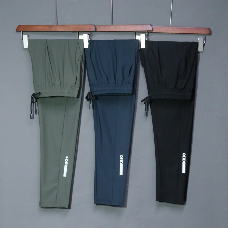 Été élastique hommes course Sport pantalon Jogging pantalons de survêtement décontracté en plein air formation gymnase Fitness pantalon