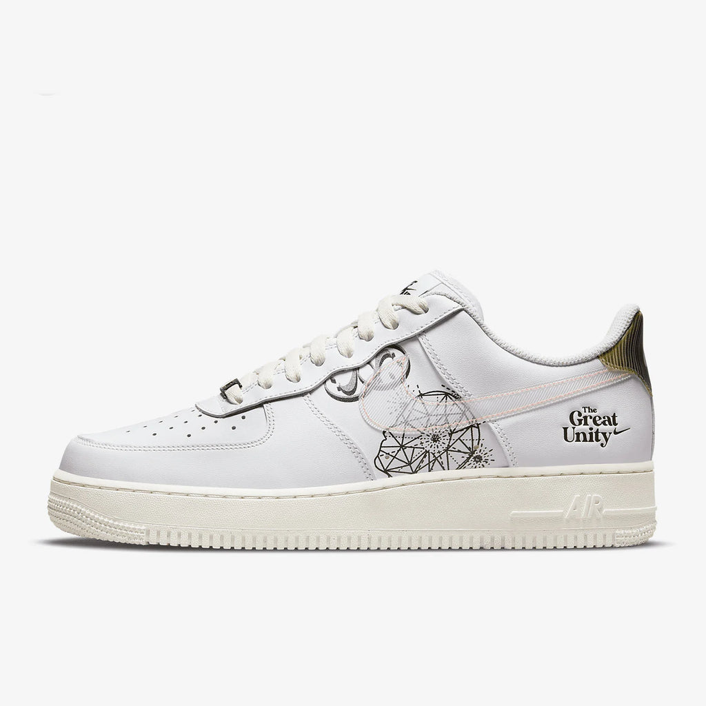 Nike véritable AIR FORCE 1 chaussures de sport et de loisirs pour hommes coupe basse DM5447-111
