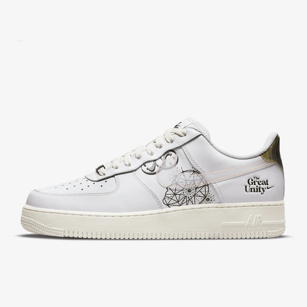 Nike véritable AIR FORCE 1 chaussures de sport et de loisirs pour hommes coupe basse DM5447-111