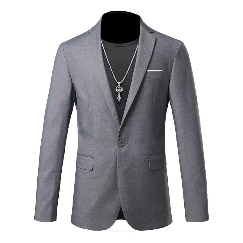 Boutique de mode couleur unie haut de gamme marque décontracté affaires hommes Blazer marié robe de mariée Blazers pour hommes costume hauts Jacke manteau