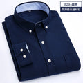 Chemise Homme Manches Longues Oxford Tissée Coupe Slim Infroissable Confortable Douce Décontractée Tendance Simple pour le Travail Printemps Été Automne Hiver