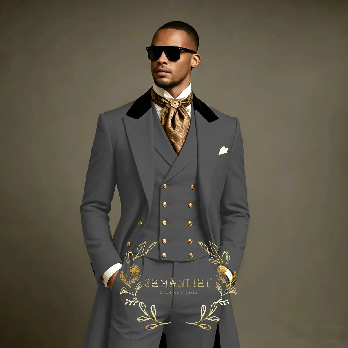 Costume de bal gris clair 3 pièces coupe ajustée pour homme, ensemble blazer long pour marié, garçons d'honneur, affaires, banquets et soirées