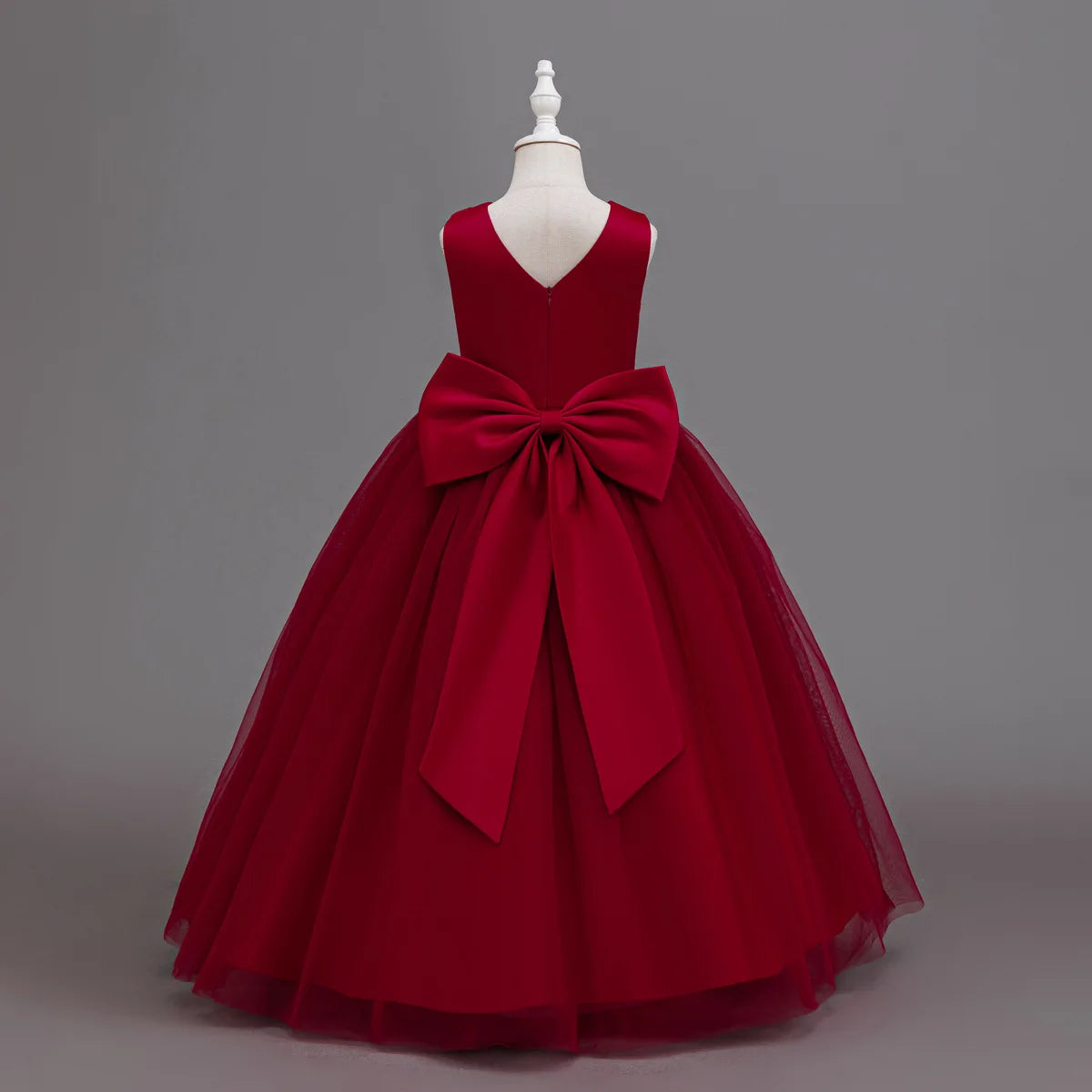 Nouvelle robe de demoiselle d'honneur pour fête d'anniversaire, robe de soirée adaptée aux filles de 4 à 12 ans, robe en tulle et dentelle pour enfants