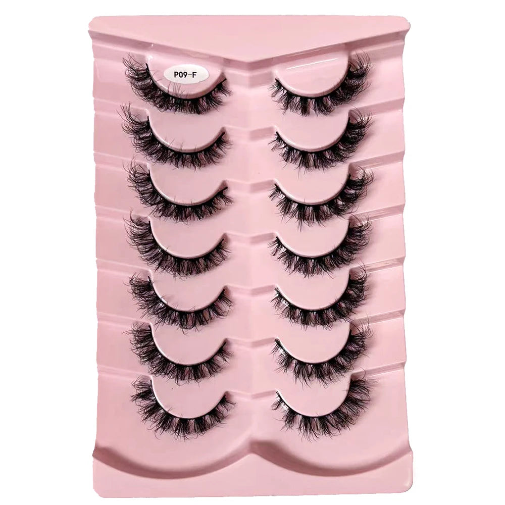 Classique 3D Volume Faux cils de vison aspect naturel moelleux Faux cils vaporeux oeil de chat cils moelleux 3D cils de vison
