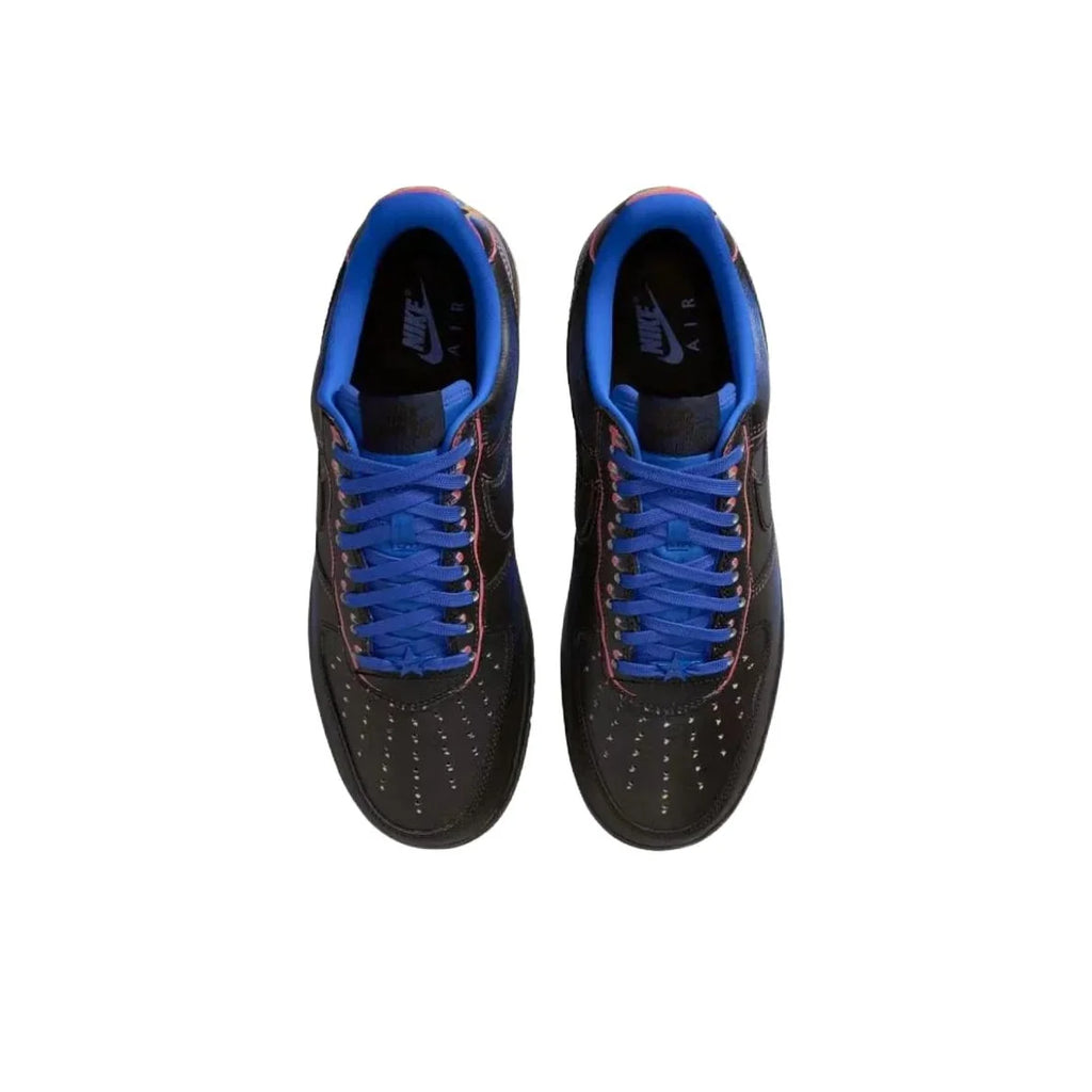 Nike Air Force 1 Chaussures de skateboard basses pour hommes Noir Bleu