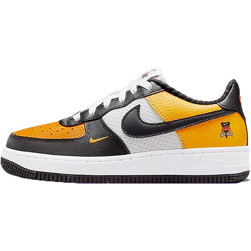 Nike véritable Air Force 1 chaussures basses pour enfants épissées résistantes à l'usure DQ7779-700