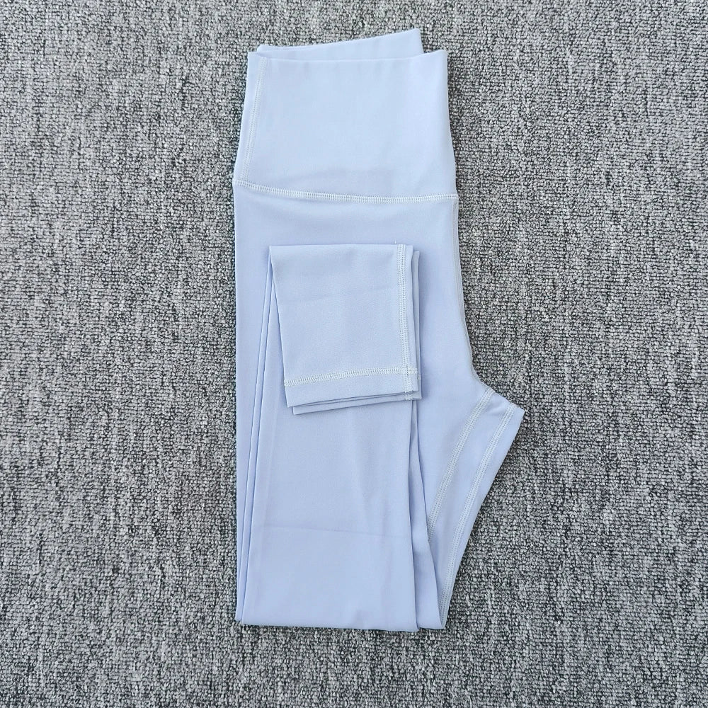 Legging de Yoga taille haute pour femmes, couleur unie, grande taille, pantalon de Sport, entraînement complet, jogging25, poche interne athlétique douce, 2.0