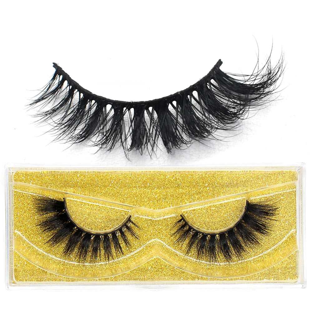 FOXESJI cils 3D vison cils populaire naturel long moelleux dramatique Extension de cils maquillage cils complet faux cils