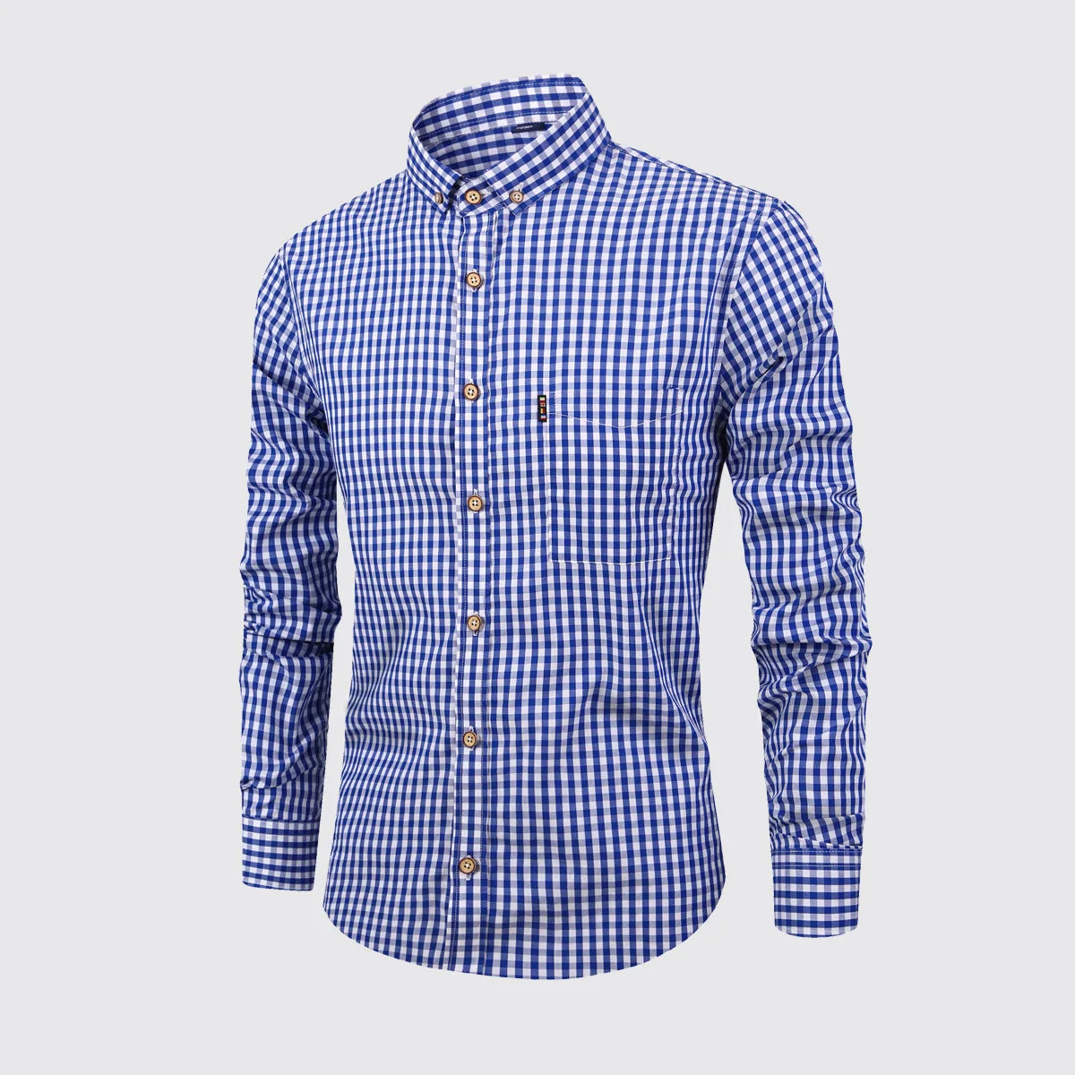 2025 nouveaux hommes coton Plaid à manches longues chemise classique Plaid chemise décontractée respirant et confortable affaires décontracté