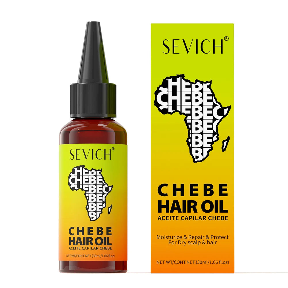Sevich afrique huile de croissance des cheveux 30ml Traction alopecia Chebe poudre huile d'essence Anti perte de cheveux traitement produit épaissir soins des cheveux