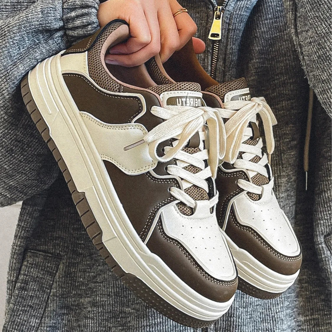 Chaussures pour homme, baskets décontractées à semelle épaisse, style américain, nouvelle collection automne, baskets tendance pour étudiants