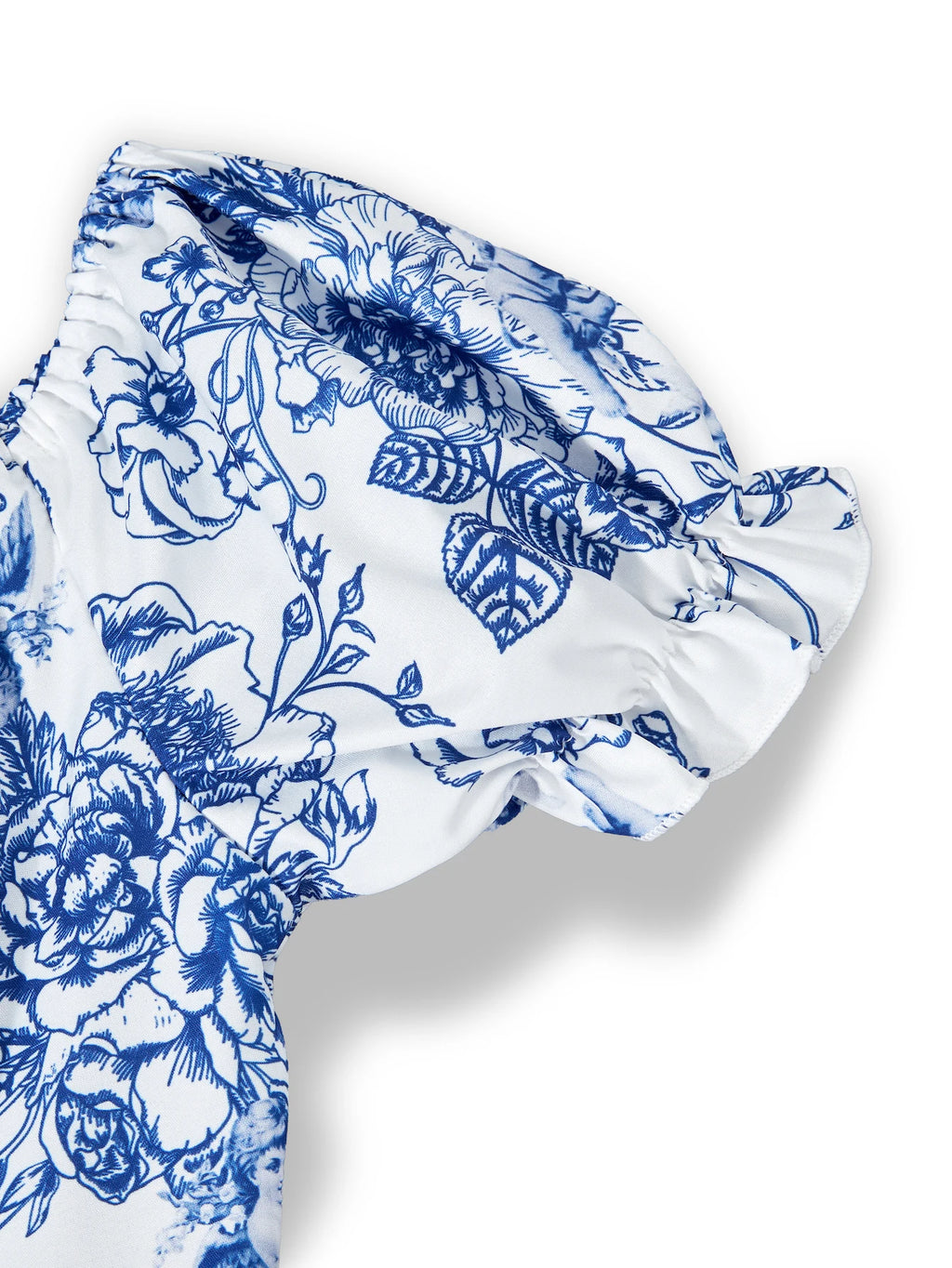 Robe à manches courtes à bulles pour filles, robe florale élégante et à la mode pour les activités et les fêtes de loisirs en plein air d'été