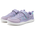 HOBIBEAR Chaussures larges pour enfants, baskets légères en cuir synthétique à scratchs, style pieds nus, zéro drop, pour la marche