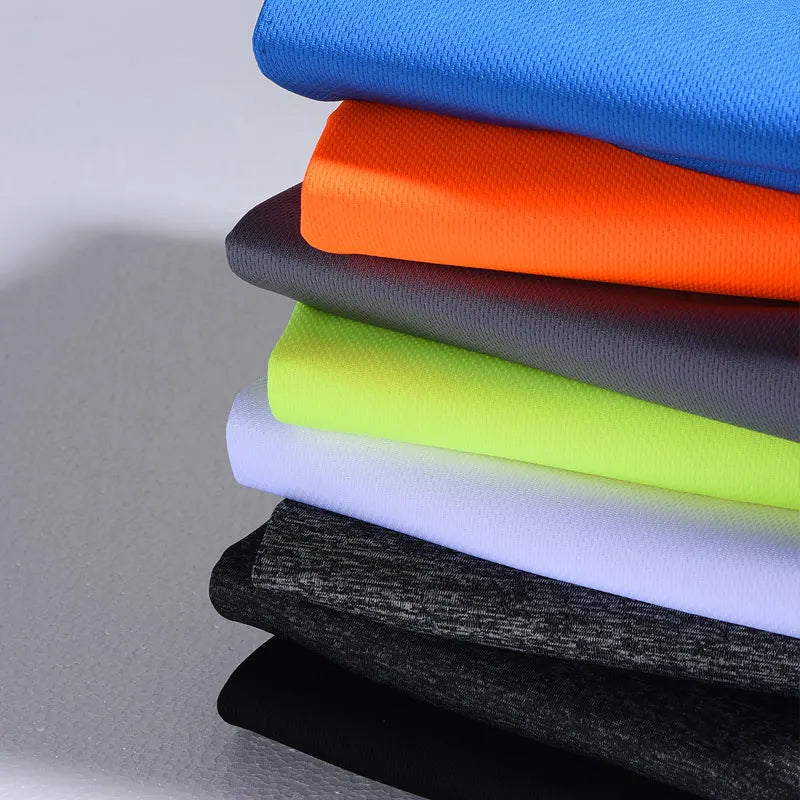 Chemises de course pour hommes, maillots de football, t-shirts de sport réfléchissants, hauts de jogging athlétiques à séchage rapide, vêtements de sport pour la gym et l'entraînement
