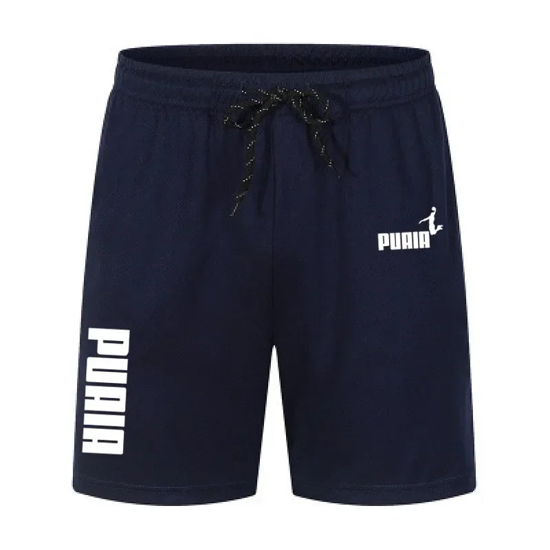 Shorts d'été 2026 pour hommes – Nouveaux shorts de sport décontractés en polyester respirant avec cordon élastique pour le basketball et la course à pied