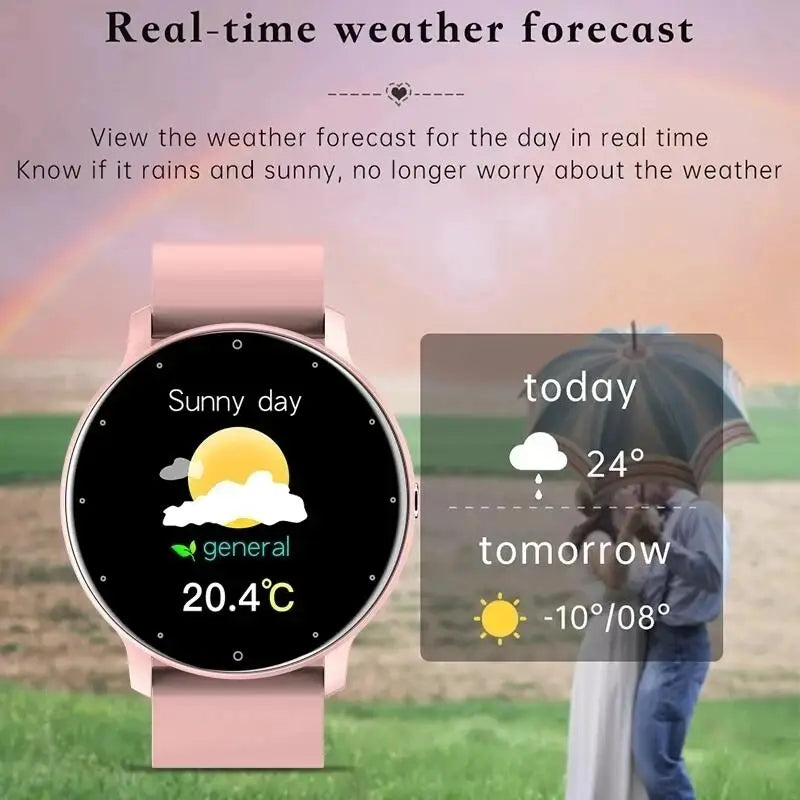 LIGE étanche femmes montre bracelet intelligent prévisions météorologiques en temps réel hommes montres sport dames montre intelligente pour femmes Android IOS
