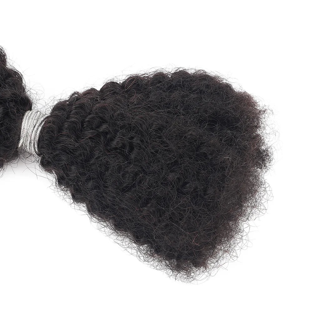 Cheveux humains afro crépus en vrac pour tressage, doux, types 4B 4C, pour locs, extensions de dreadlocks, cheveux humains à tresser