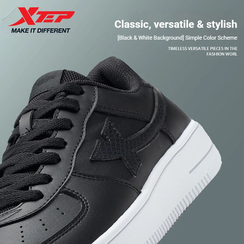 Xtep chaussures de skateboard pour hommes à la mode Style de rue mode bas semelle épaisse durabilité chaussure de Jogging confortable 874119319851