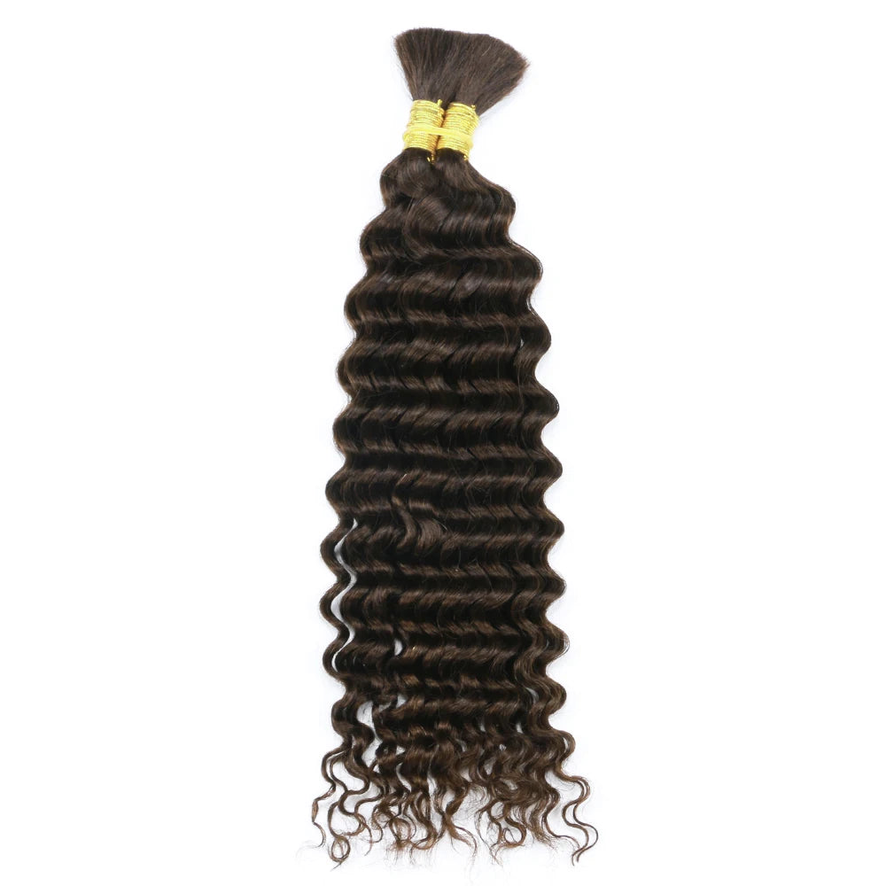 Tressage humain cheveux vague profonde en vrac cheveux humains 100g sans trame cheveux humains paquets Micro humain tressage cheveux pour Boho tresses