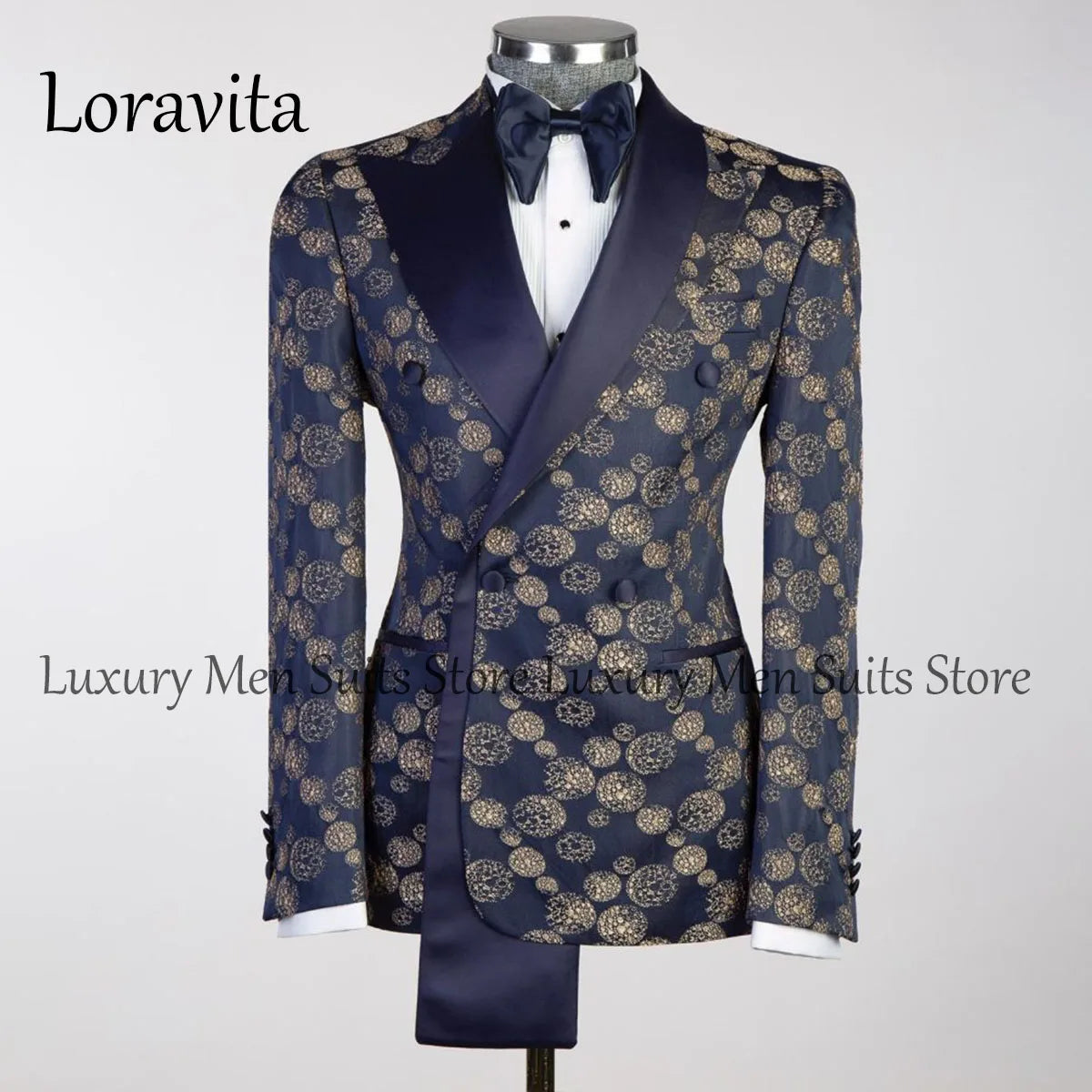 Tuxedo personnalisé de luxe perlé hommes costumes 2 pièces ensembles mâle dîner fête Blazers coupe ajustée marié bal Terno Masculinos Completo