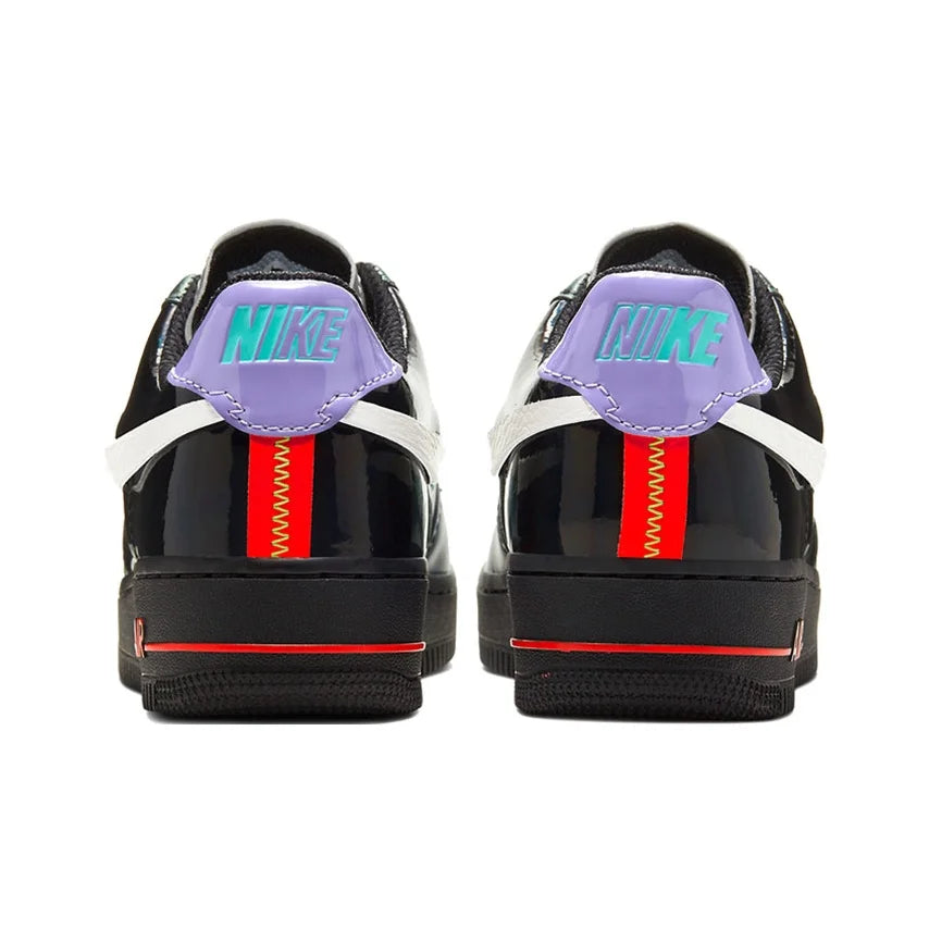 Chaussures de skateboard Nike Air Force 1 pour femme, coupe basse, gris/vert