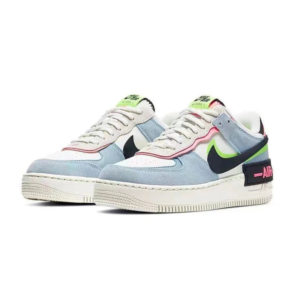Nike Air Force 1 Baskets pour femmes - Antidérapantes, durables, amorties, design rétro color-block CU8591-101