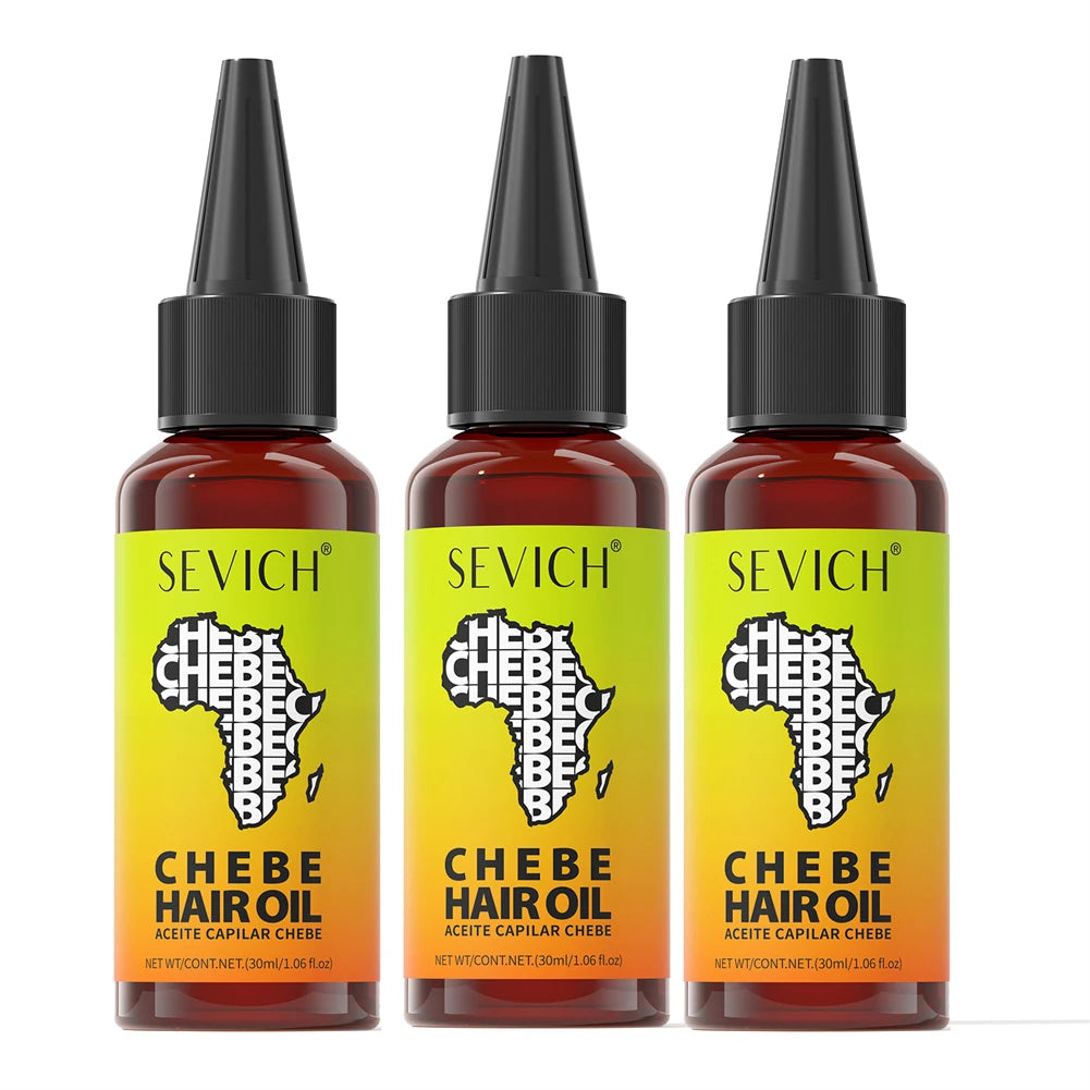 Sevich afrique huile de croissance des cheveux 30ml Traction alopecia Chebe poudre huile d'essence Anti perte de cheveux traitement produit épaissir soins des cheveux