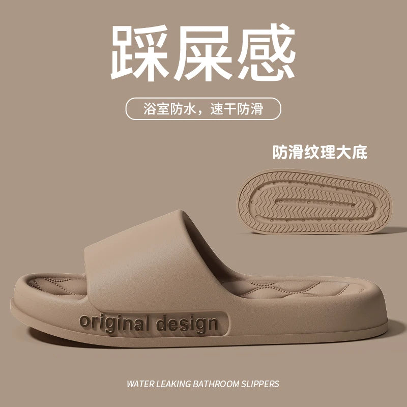 Pantoufles d'été tendance pour hommes, nouvelles sandales nuage à semelle souple et antidérapante pour la maison, la plage, l'intérieur et l'extérieur
