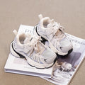 Chaussures de sport unisexes pour enfants, baskets pour enfants, chaussures de basket-ball respirantes supérieures en maille, chaussures plates décontractées de tennis, printemps et automne