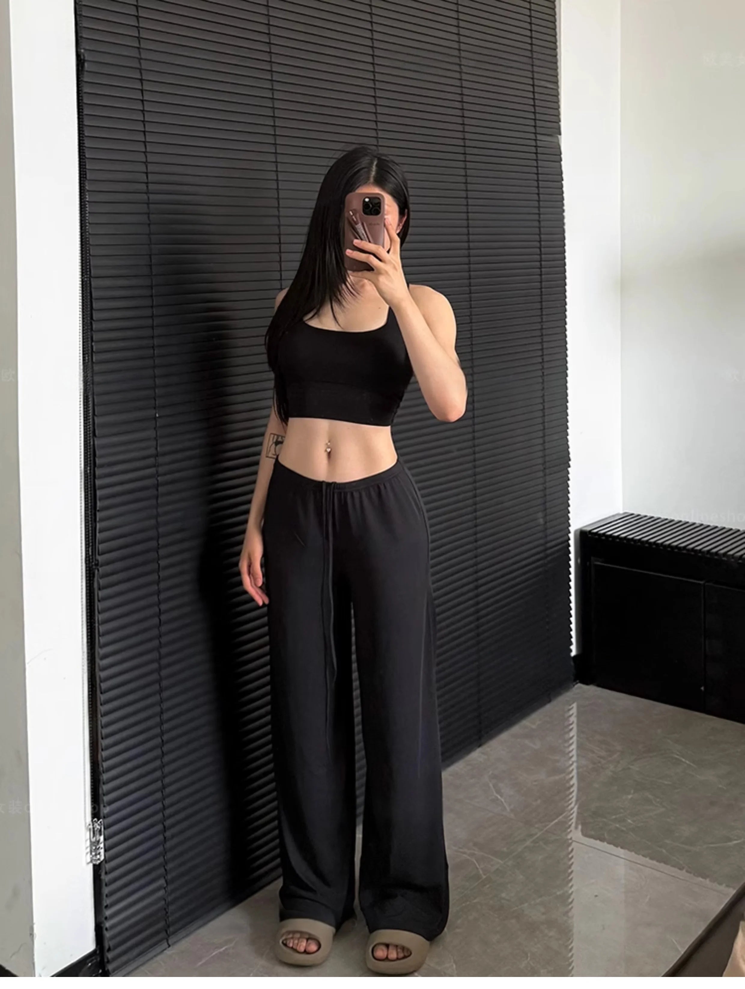 Ctenkevet-pantalon de Yoga taille haute à jambes larges pour femmes, bas de survêtement décontracté pour femmes, pantalon de survêtement Baggy droit pour l'extérieur, automne