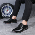 Bleu hommes Oxfords chaussures britanniques en cuir chaussures à la main confortable robe formelle chaussures plates pour homme à lacets Bullock chaussures d'affaires pour hommes
