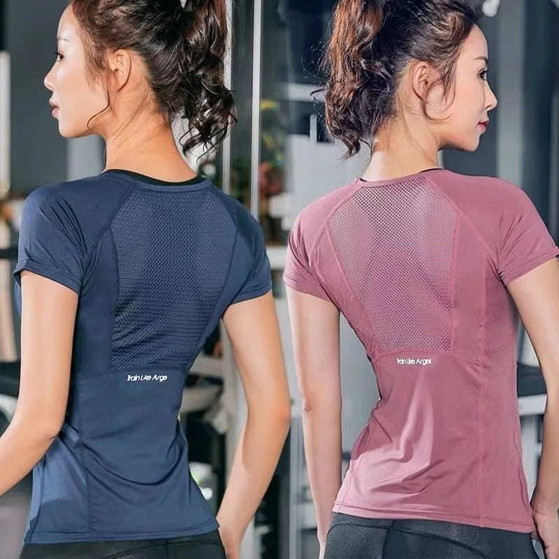 Vêtements de Sport pour femmes pour Fitness course Jogging sans couture à manches longues gymnase femme chemise de Sport haut de Yoga femme hauts d'entraînement T-shirt