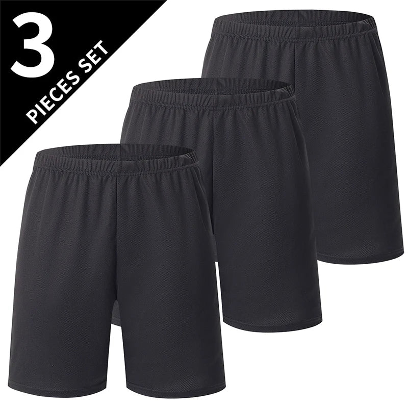 Combinaison de sport dégradée pour hommes, 3 pièces, séchage rapide, loisirs, sport, course à pied, manches courtes, pantalon de Protection solaire confortable, Short Joker
