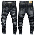 Jean Noir pour Homme, Pantalon Cargo, Streetwear, Baggy, Slim, Denim, Mode Coréenne