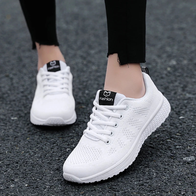 Femmes chaussures de Sport mode plate-forme baskets dames printemps été chaussures plates chaussures de course pour femmes chaussures décontractées maille Jogging Tennis