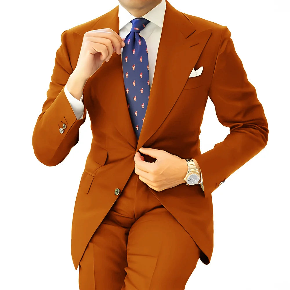Costume formel pour hommes, vêtements de travail longs pour le bureau, veste de smoking pour marié, pantalon, costume sur mesure, Blazer gris foncé, XS-5XL