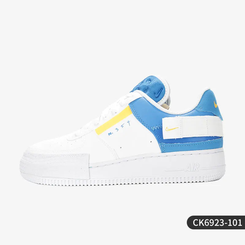 Nike véritable AIR Force 1 chaussures de sport décontractées à la mode pour hommes et femmes CK6923-101