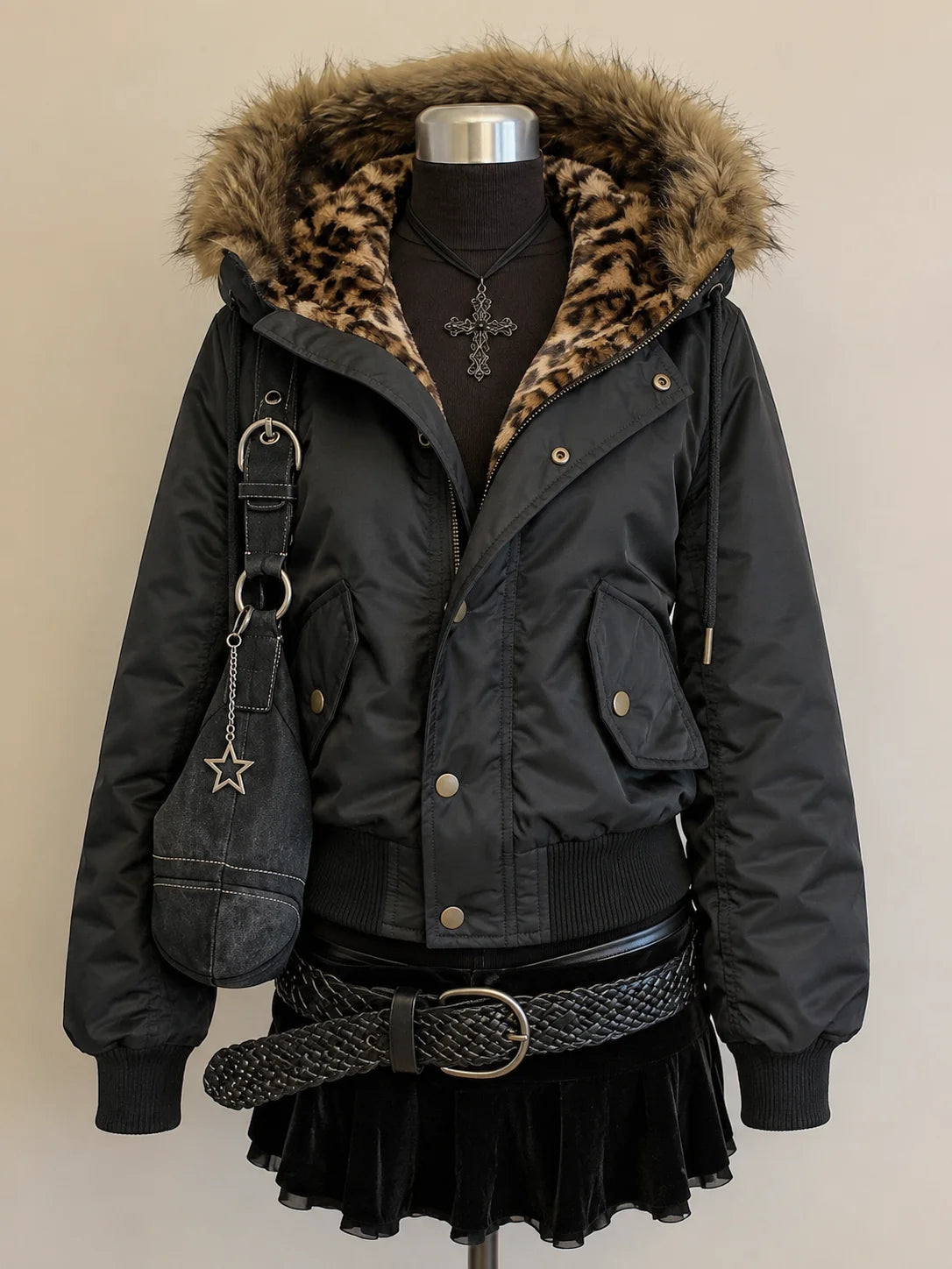 Parkas en fausse fourrure pour femme, vêtements d'extérieur, style Harajuku, vestes et manteaux vintage américains des années 2000, vêtements gothiques punk, hiver 2026