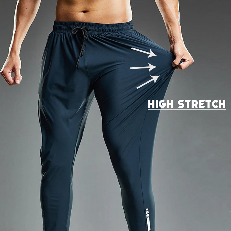 Été élastique hommes course Sport pantalon Jogging pantalons de survêtement décontracté en plein air formation gymnase Fitness pantalon