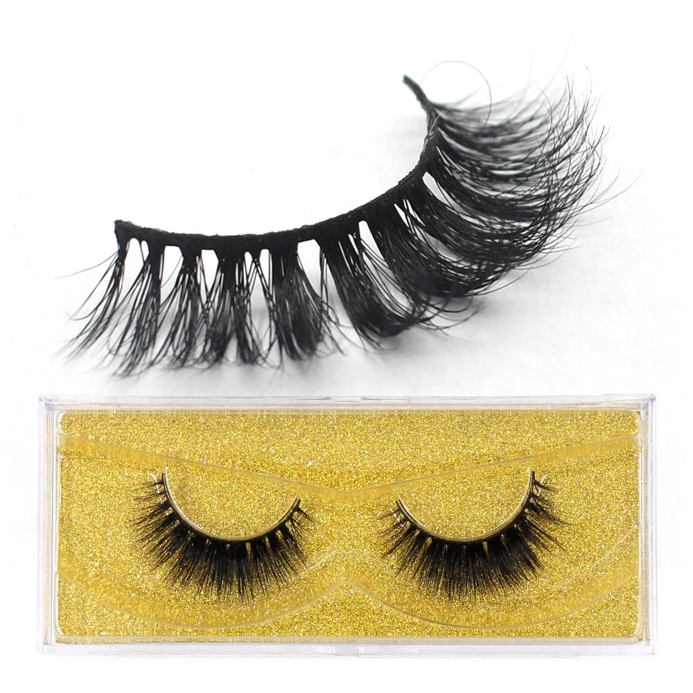 FOXESJI cils 3D vison cils populaire naturel long moelleux dramatique Extension de cils maquillage cils complet faux cils