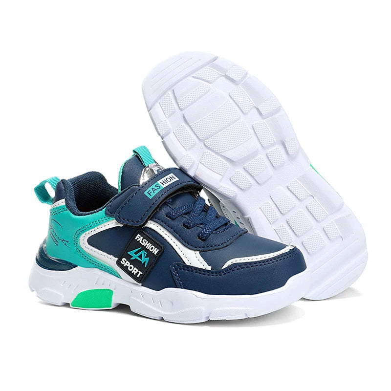 Chaussures de sport pour enfants pour garçons, chaussures de sport décontractées respirantes en maille à la mode baskets de course légères pour étudiants