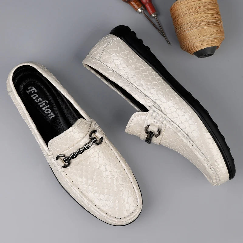 Mocassins Homme Tendance à Plateforme, Chaussures Décontractées Confortables pour Hommes, Légères, à Enfiler, Respirantes, pour la Marche et la Conduite