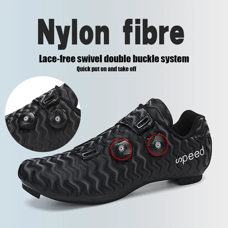 Chaussures de cyclisme professionnelles pour hommes et femmes, chaussures de compétition de cyclisme sur route, respirantes, l'offre elles dures, booster, verrouillage, éventuelles D