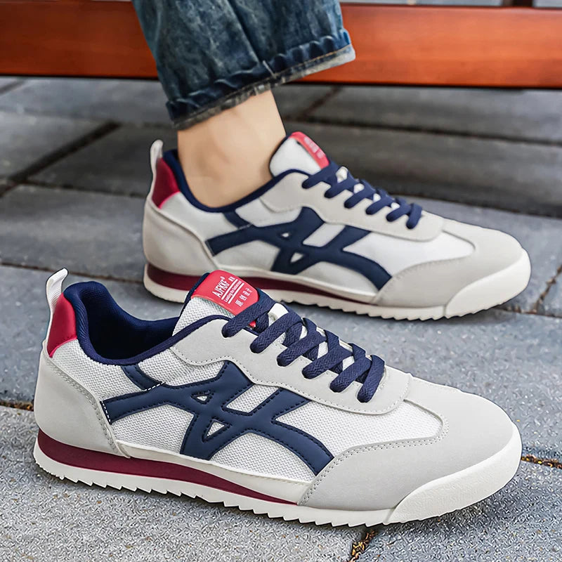 Chaussures décontractées pour hommes, baskets tendance à lacets, légères, confortables, respirantes, pour la marche quotidienne
