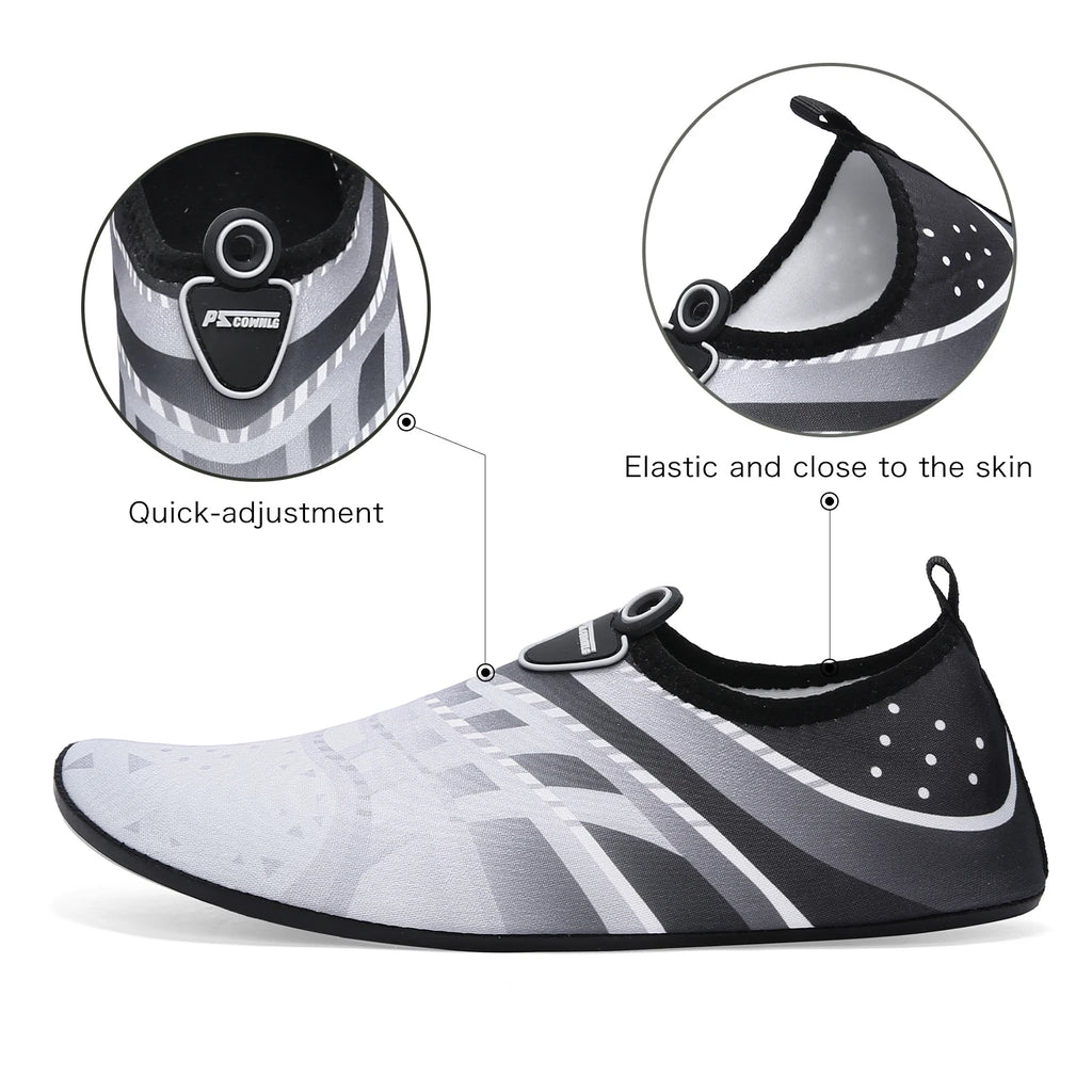 Chaussures de plongée femmes Aqua chaussures hommes plage natation Sport nautique chaussettes pieds nus Sneaker Fitness danse natation surf plongée en apnée chaussure
