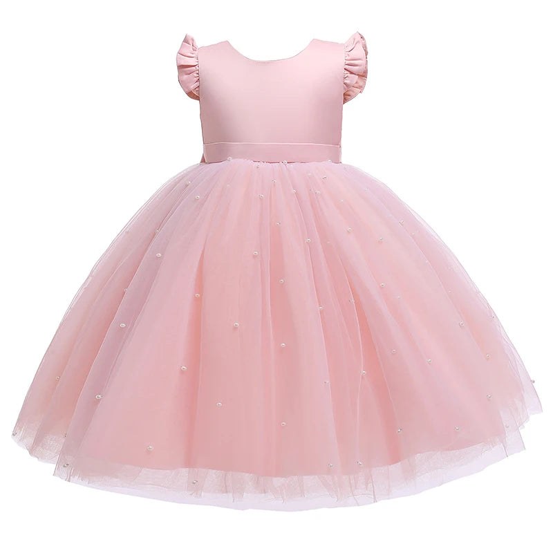 Robe bouffante en tulle pour filles, petite robe de princesse, costume de performance de piano, vêtements d'hôte, mode d'été, enfants de 2 à 10 ans, nouveau
