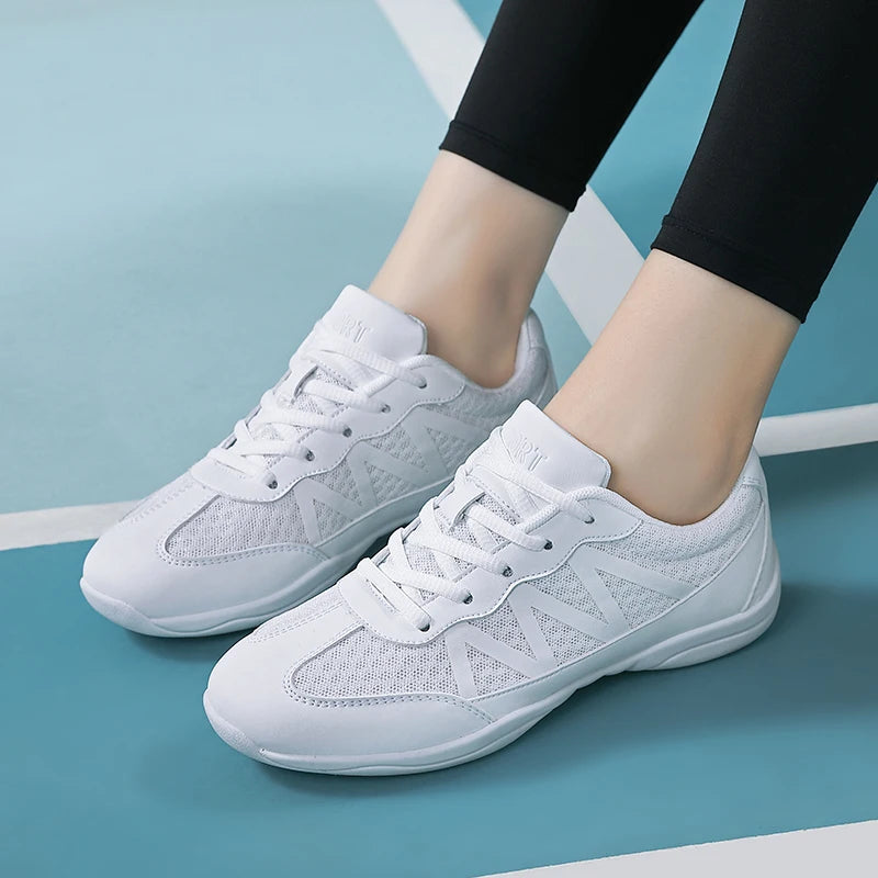 Chaussures de danse pour enfants, souliers de cheerleading, d'aérobic, de fitness, de sport DN blanc, nouvelle collection 2105