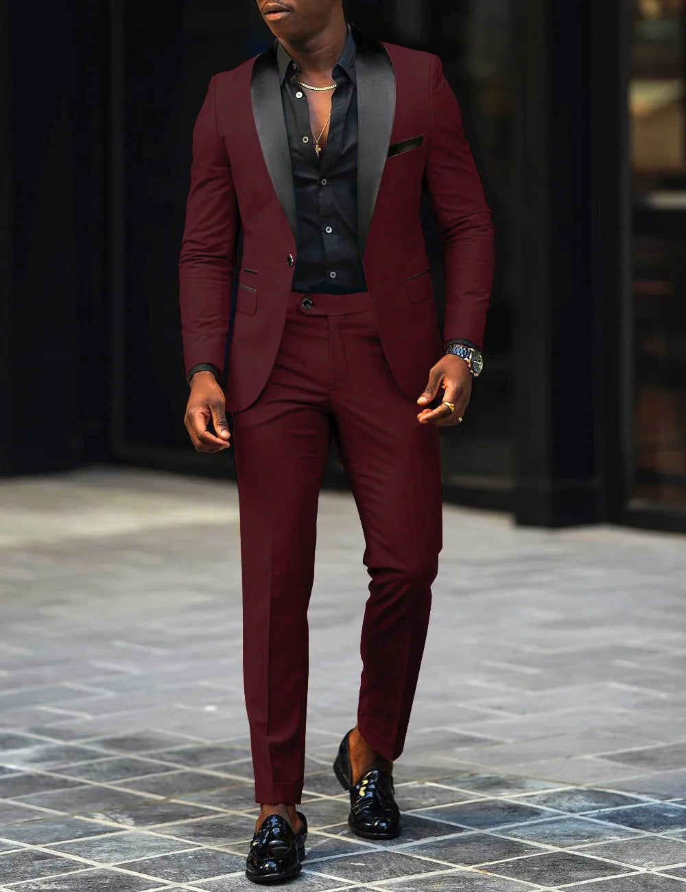 Veste de costume deux pièces décontractée pour hommes, nouvelle mode Business, confortable et respirant, coupe cintrée, fente latérale, bouton unique + pantalon