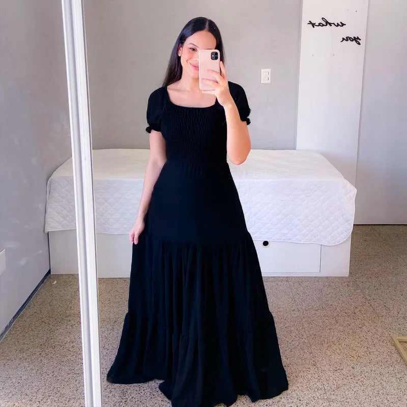 Robe Longue à Fleurs pour Femme, Tenue de Soirée Courte, Élégante, Décontractée, Style Boho, Vacances, Imprimée, Été Arts et lettres français fraîche mode fleur brisée irrégulière